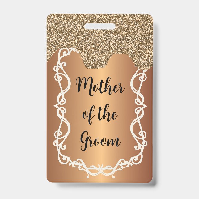 Mother of the Groom Hen Night badge lanyard ID Badge (Front)