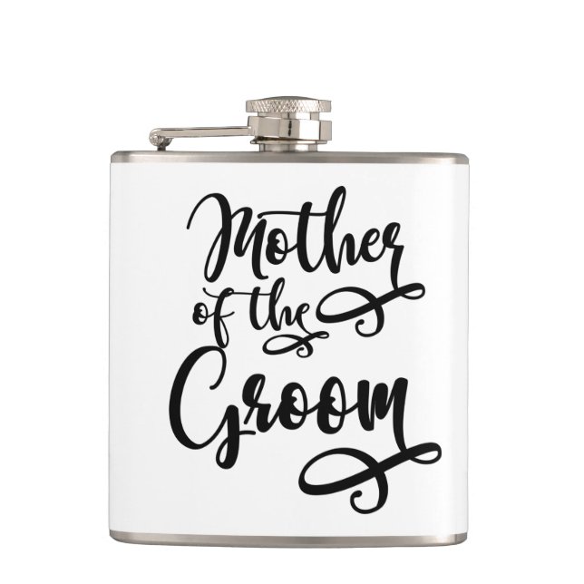 Mother of the Groom Hip Flask (Front)