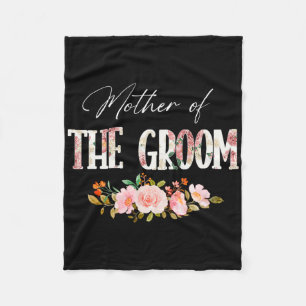 Mother Of The Groom I Loved Him First Mother's Day Fleece Blanket