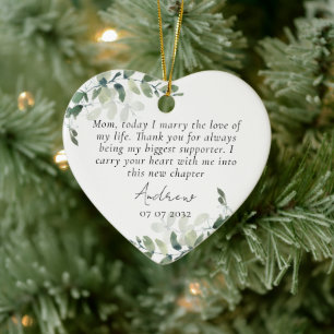 Mother of the Groom Keepsake   Ceramic Tree Decoration