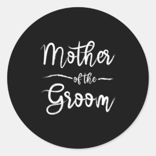 Mother Of The Groom Matching Bridal Shower  Classic Round Sticker
