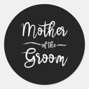 Mother Of The Groom Matching Bridal Shower  Classic Round Sticker