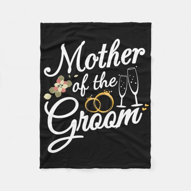 Mother Of The Groom Mum Gifts For Wedding Or Bache Fleece Blanket (Front)