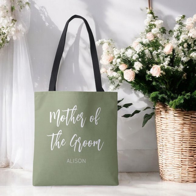 Mother of the Groom Sage Green Tote Bag (Creator Uploaded)