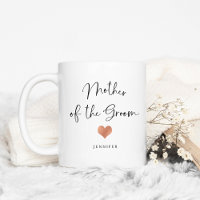 Mother of the Groom | Trendy Script and Heart