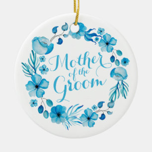 Mother of the Groom Watercolor Ornament