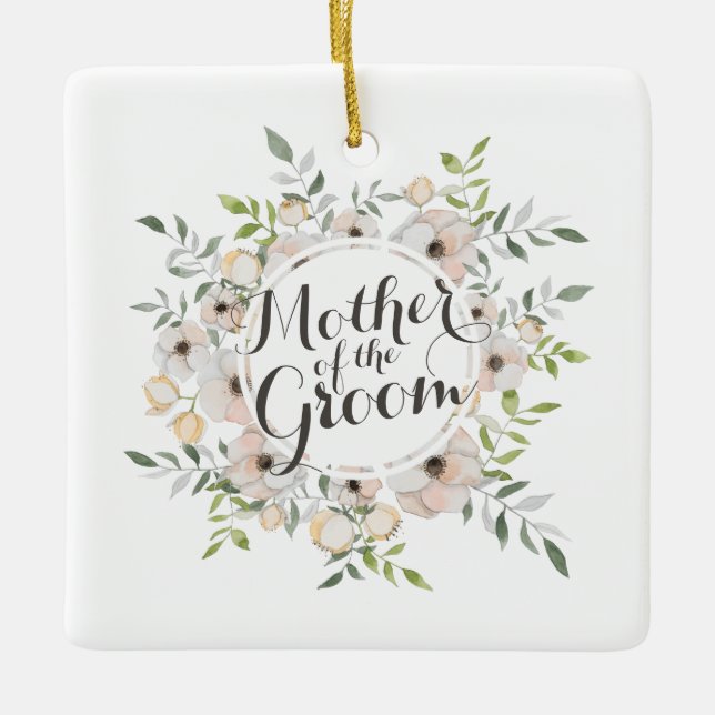 Mother of the Groom Watercolor | Ornament (Front)