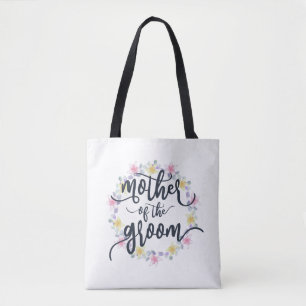 Mother of the Groom Wedding Calligraphy Tote Bag