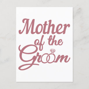 Mother Of The Groom Wedding Family Matching Postcard