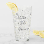 Mother Of The Groom Wedding Gift Favour Modern Coo Glass<br><div class="desc">Designed with custom text "Mother of the groom" in black and white,  this is perfect,  simple and classy gift or party favour for the mother of the groom. You may change the text or colour for a different event or recepient as you wish!</div>