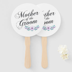 Mother of the Groom Wedding Hand Fan