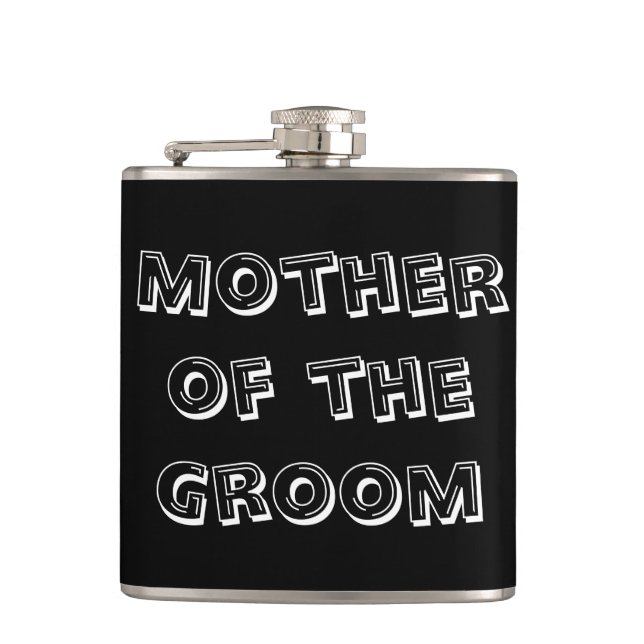 Mother of the Groom | Wedding Hip Flask (Front)