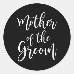 Mother Of The Groom Wedding Mum  Classic Round Sticker