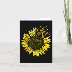Mother Of The Groom Wedding Mum Sunflower  Card