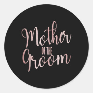 Mother Of The Groom Wedding Party Classic Round Sticker