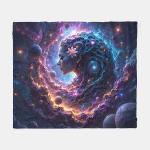 Mother of the Universe – She Who Dreams the Stars. Fleece Blanket