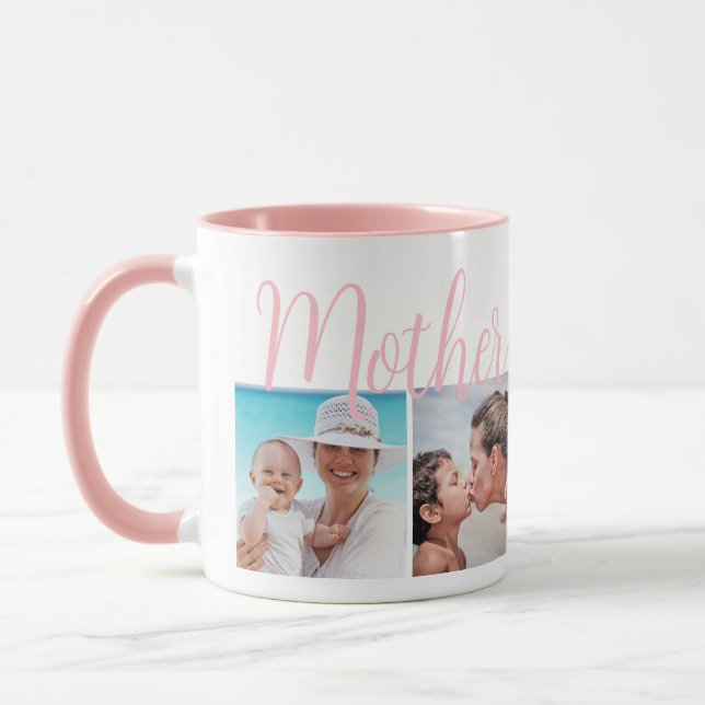Mother Of The Year Mothers Day Photo Collage Mug (Left)
