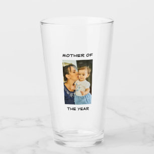 Mother Of The Year Personalised Custom Photo Mummy Glass