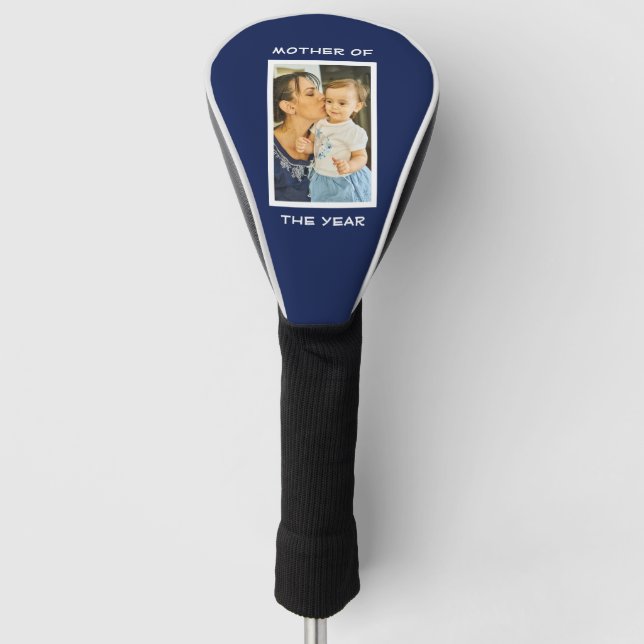 Mother Of The Year Personalised Custom Photo Mummy Golf Head Cover (Front)