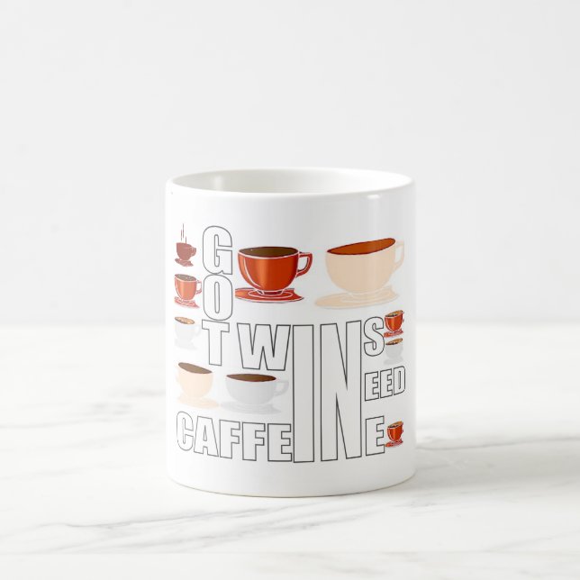 mother of twins need coffee mug (Center)