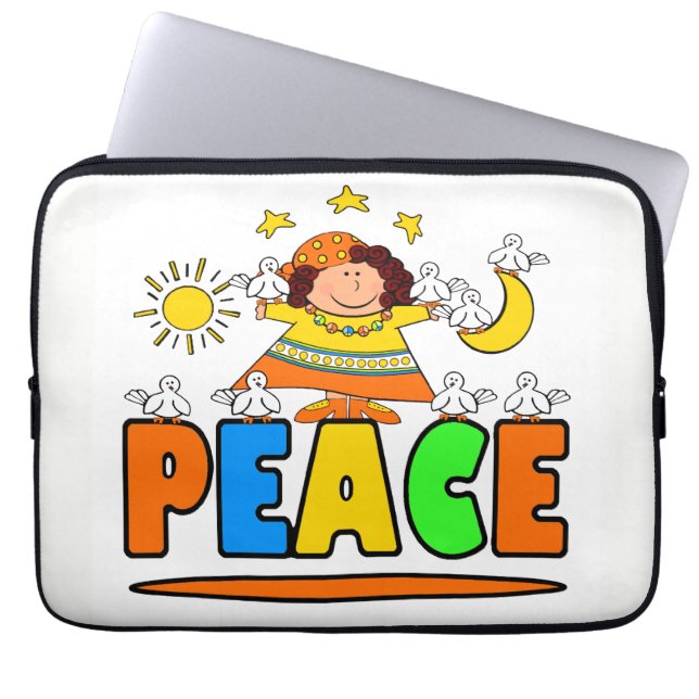 Mother Peace & Friends Laptop Sleeve (Front)