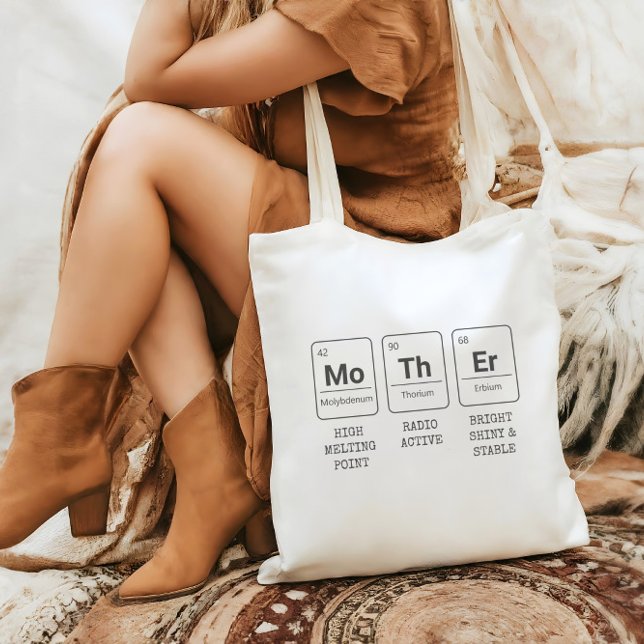 Mother Periodic Table Chemistry Elements Modern Tote Bag (Creator Uploaded)