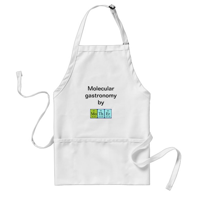 Mother periodic table name apron (Front)