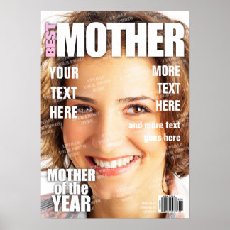 Mother Personalised Magazine Cover Poster