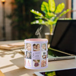 Mother photo collage violet mug<br><div class="desc">A gift for your mother,  celebrating her life with a collage of 14 photos.  Black text: Best Mum Ever. Personalise and use your own photos of her,  children,  husband,  pets,  friends. Trendy violet,  lavender coloured background. Perfect as a Mother's Day gift,  for birthdays and Christmas.</div>