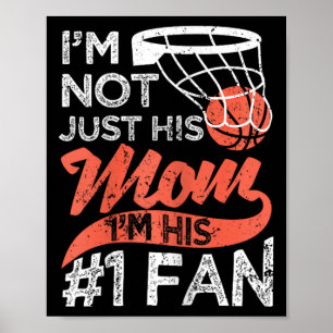 Mother Player Mother's Day Bysketbyll Mum Number O Poster
