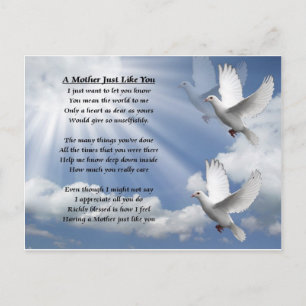 Mother poem - Doves Postcard