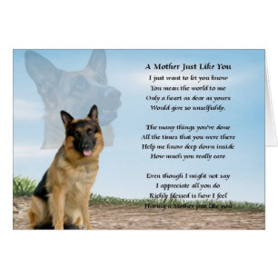 Mother poem - German Shepherd Dog