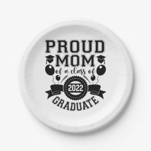 Mother Proud Mother Of A Class Of 2022 Graduate Paper Plate