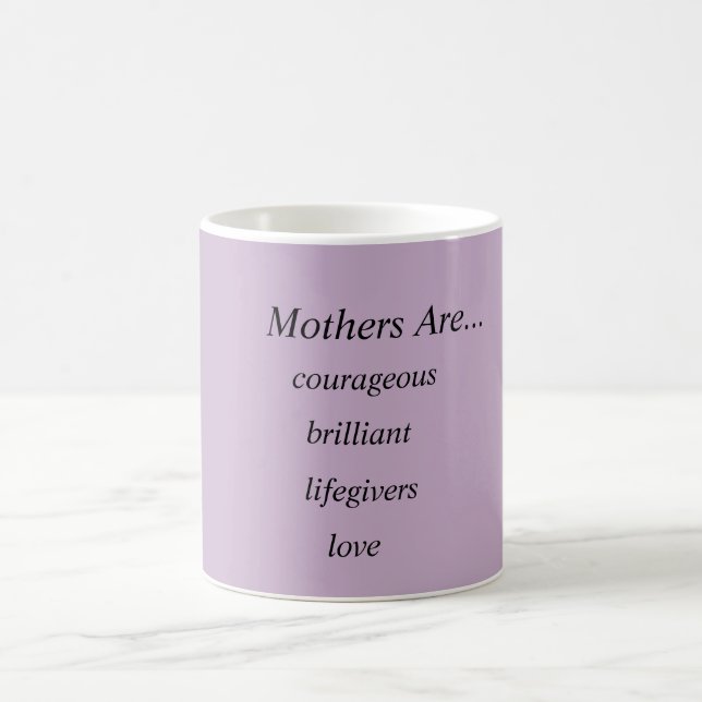 Mother Purple/White Coffee Mug (Center)