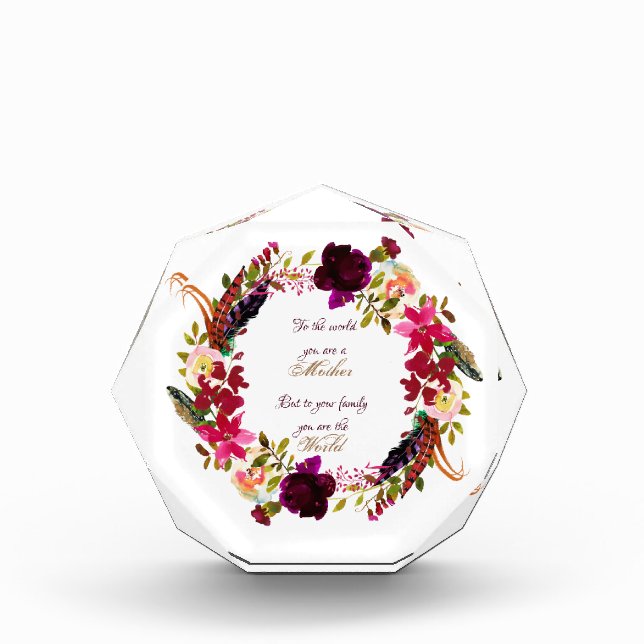 Mother Quote Photo Block (Front)