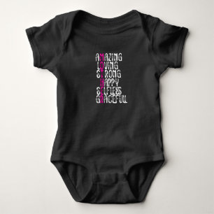Mother quotes : Lovely Words Mother's Day Design Baby Bodysuit