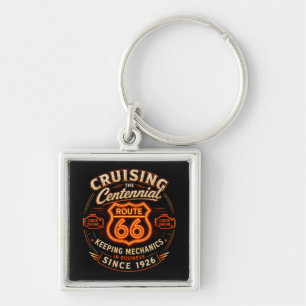 Mother Road Neon Mechanic Centennial Gear Key Ring