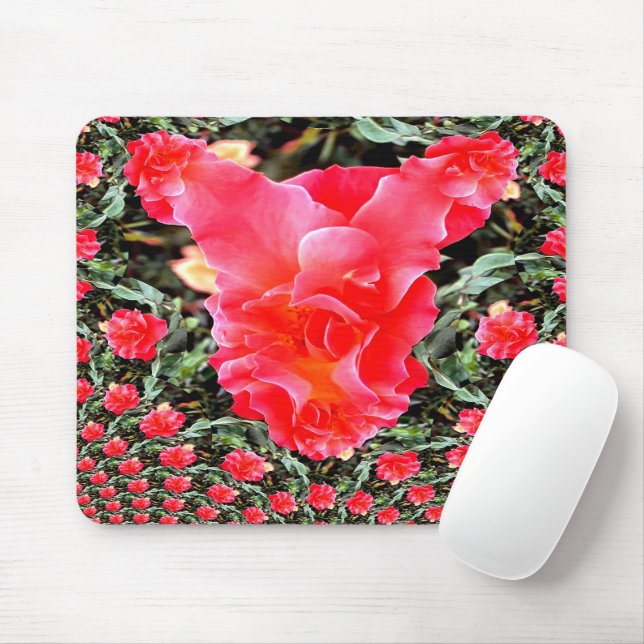 Mother Rose Listening...... Mouse Pad (With Mouse)
