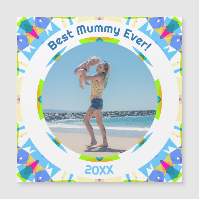 Mother’s Day Best Mummy Ever Baby Girl Photo Gift  (Front)