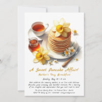 Mother’s Day Breakfast – Pancakes & Daffodils