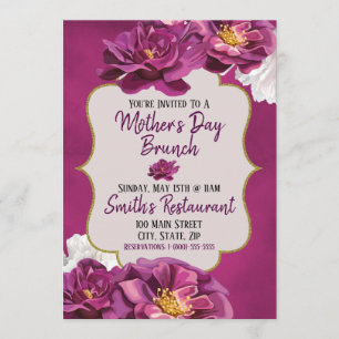 Mother’s Day Brunch Invitation Card