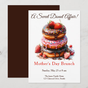 Mother’s Day Brunch Invitation – Doughnut affair