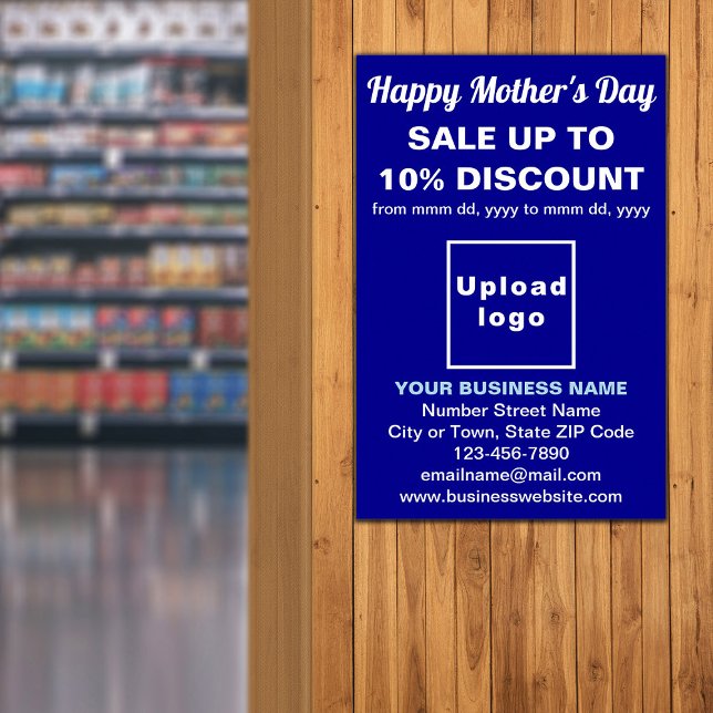 Mother’s Day Business Sale Blue Poster (Creator Uploaded)
