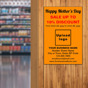 Mother’s Day Business Sale Orange Colour Poster