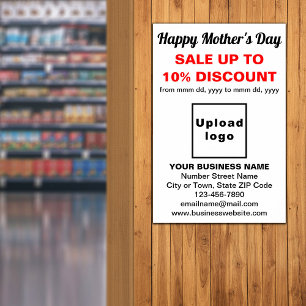 Mother’s Day Business Sale White Poster