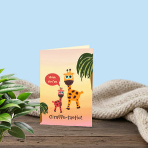 Mother’s Day Card Cute Giraffes