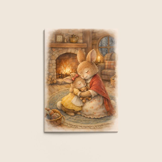 Mother’s Day Card – Rabbit Cozy Embrace (Creator Uploaded)