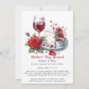 Mother’s Day Cheese & Wine Brunch Invitation