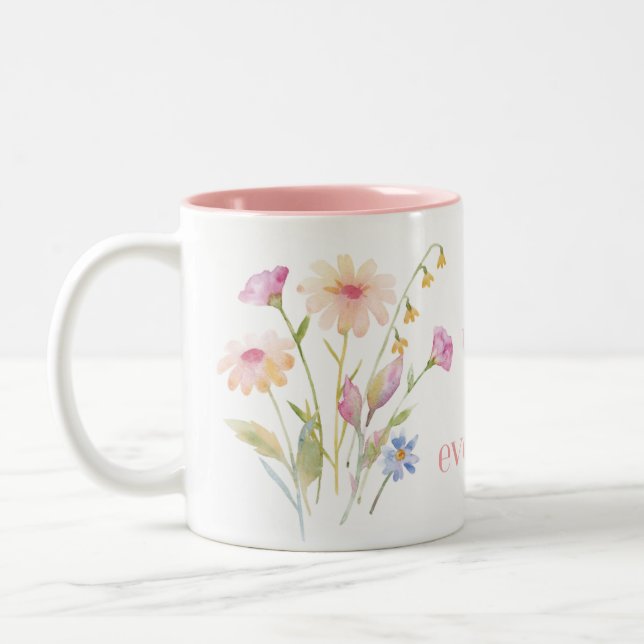 Mother’s Day coffee mug with quote (Left)