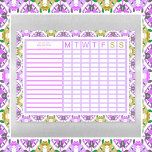 Mother’s Day Custom Purple Family Goals Tracker Magnetic Dry Erase Sheet<br><div class="desc">Mother’s Day Custom Purple and Green Family Goals Tracker Magnetic Fridge Dry Erase Sheet. A tickbox checklist plan for you to keep track of all the tasks you want to get done. In pretty shades of purple, green, and gray . Write in your to-do or got done list. With spaces...</div>